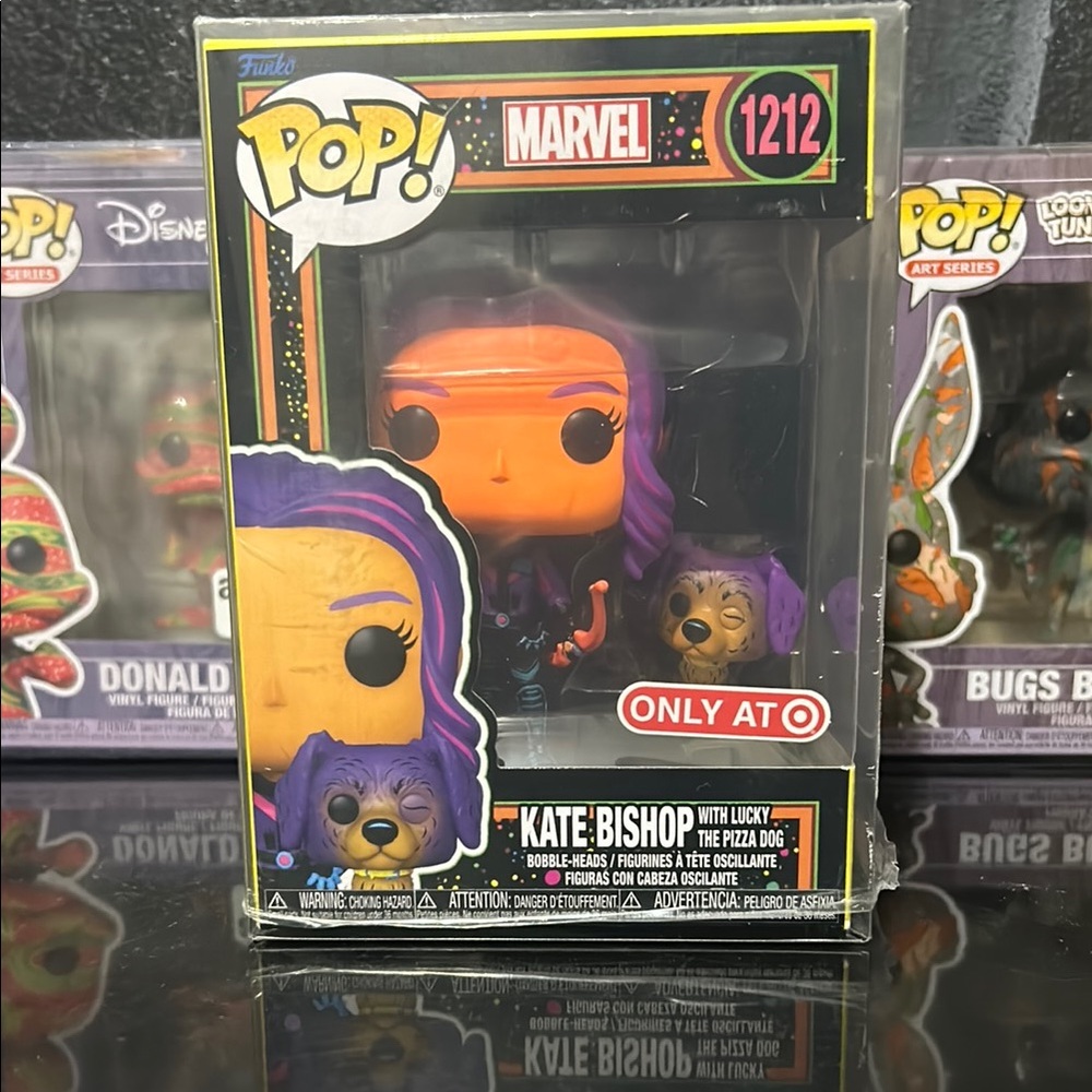 Funko Pop Marvel Kate Bishop with Lucky - Purple and Orange